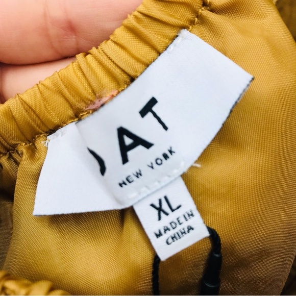 OAT New York Sleeveless Button Front Midi Dress Mustard Size XL - Picture 4 of 9